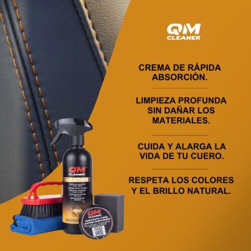 KIT LIMPIEZA E HIDRATANTE CUERO QM CLEANER