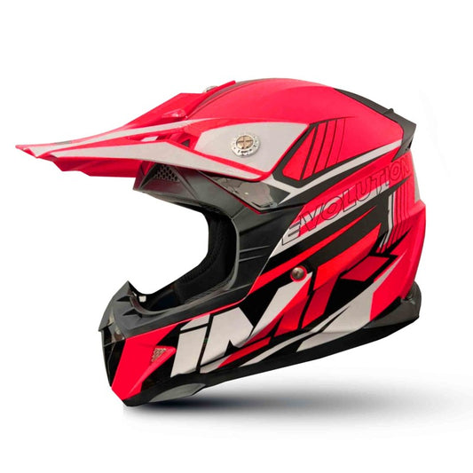 CASCO NIÑO IMR MX ROJO GAMA EVOLUTION